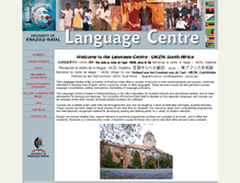 Tablet Screenshot of languagecentre.ukzn.ac.za