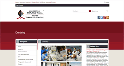 Desktop Screenshot of dentistry.ukzn.ac.za