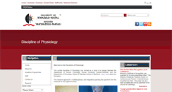 Desktop Screenshot of physiology.ukzn.ac.za