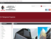 Tablet Screenshot of hivmedicine.ukzn.ac.za